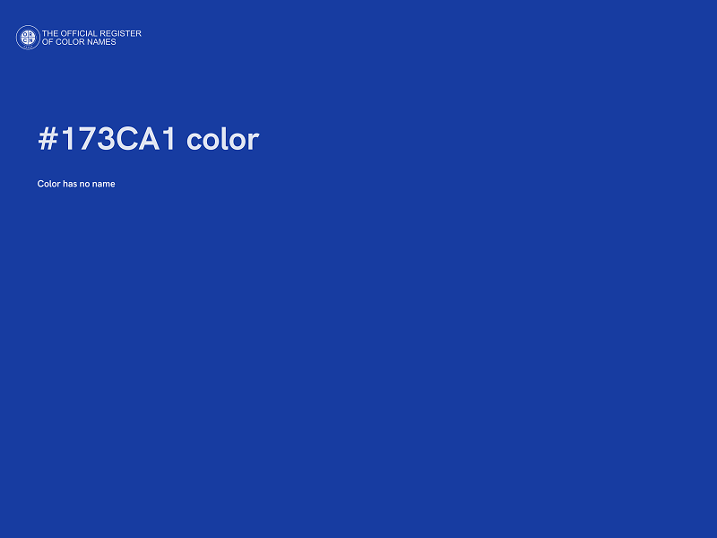 #173CA1 color image