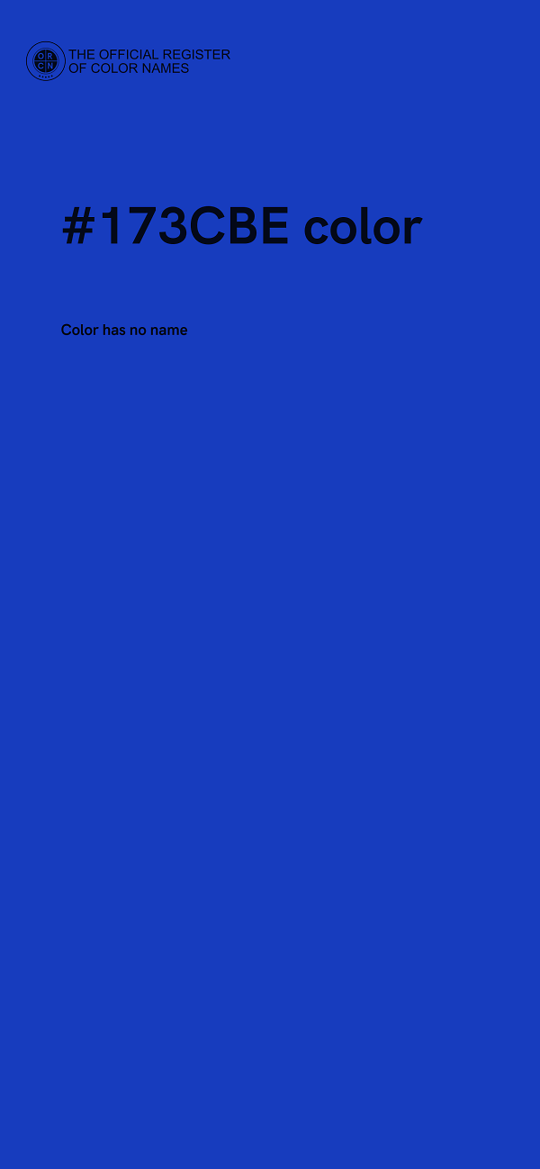 #173CBE color image