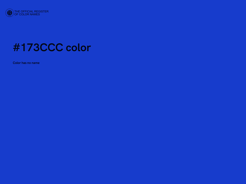 #173CCC color image
