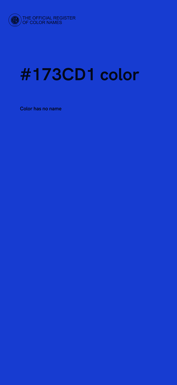 #173CD1 color image