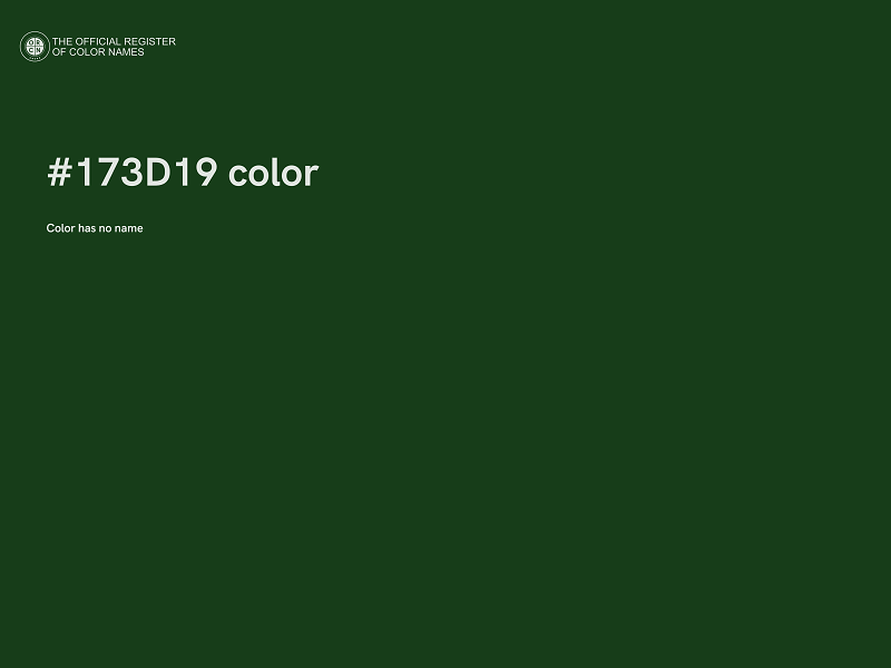 #173D19 color image