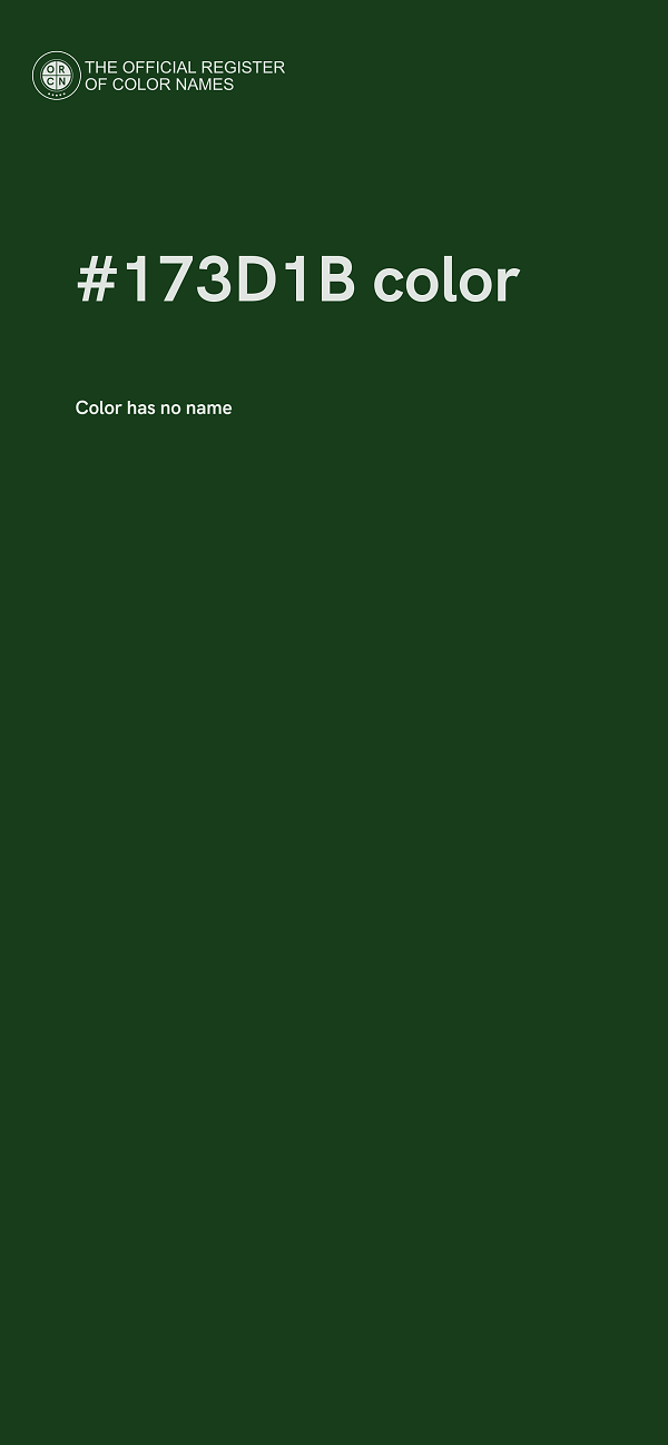 #173D1B color image