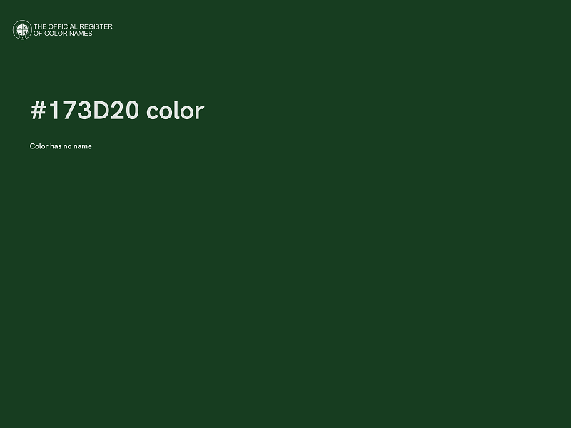 #173D20 color image