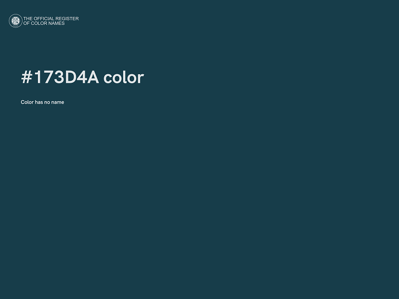 #173D4A color image