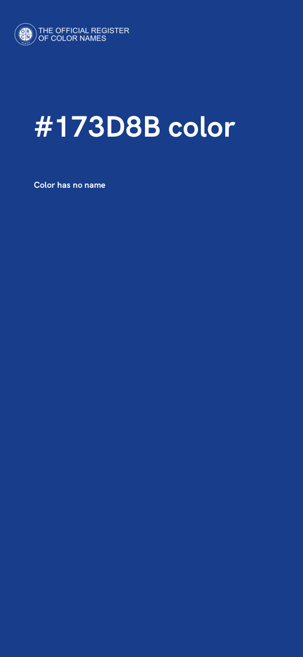 #173D8B color image