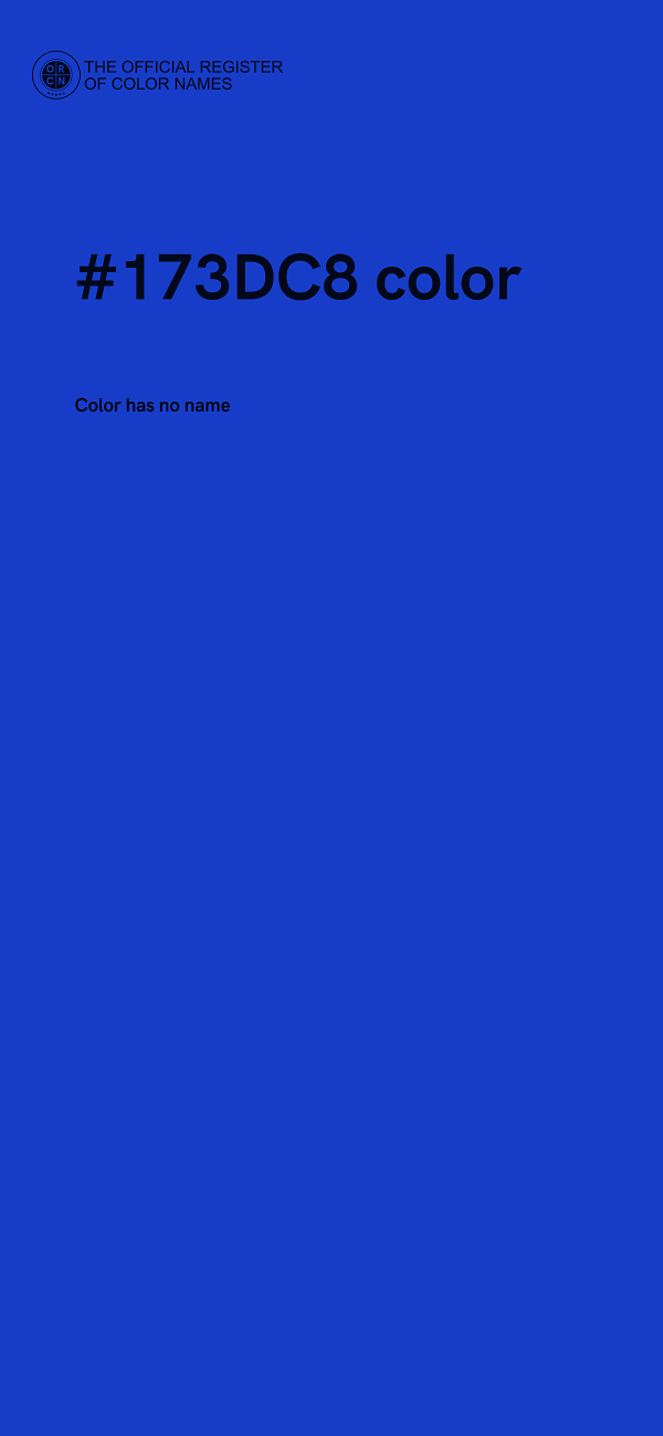 #173DC8 color image