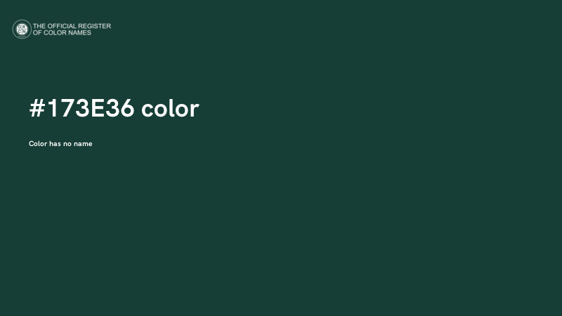 #173E36 color image