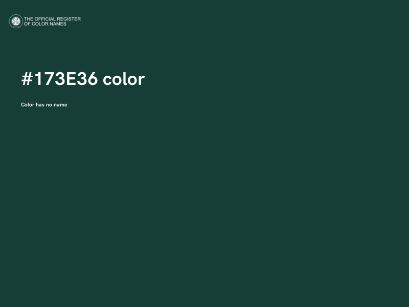 #173E36 color image
