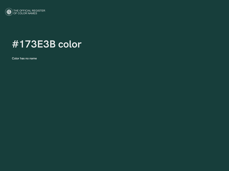#173E3B color image