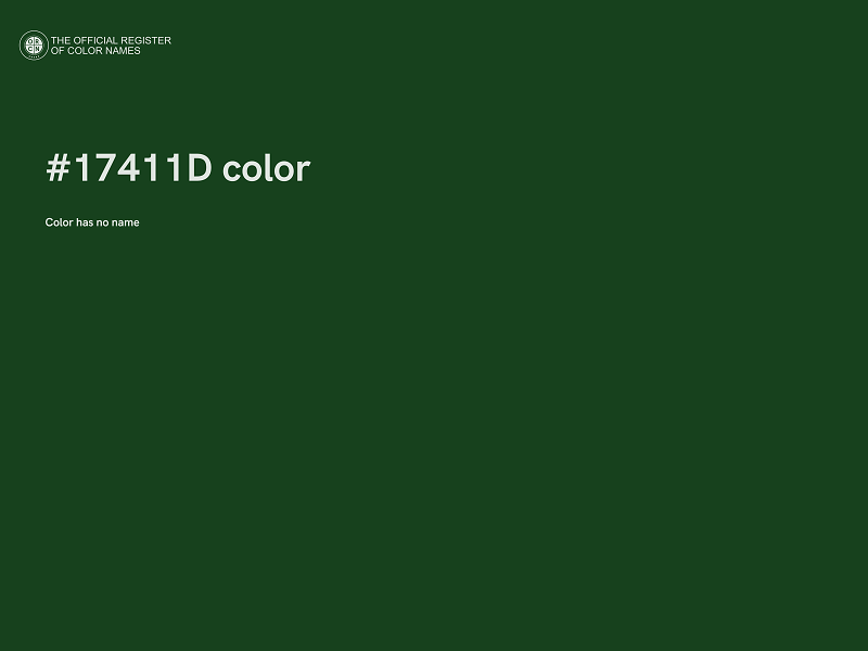 #17411D color image