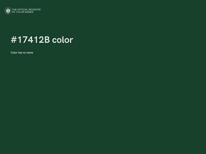 #17412B color image