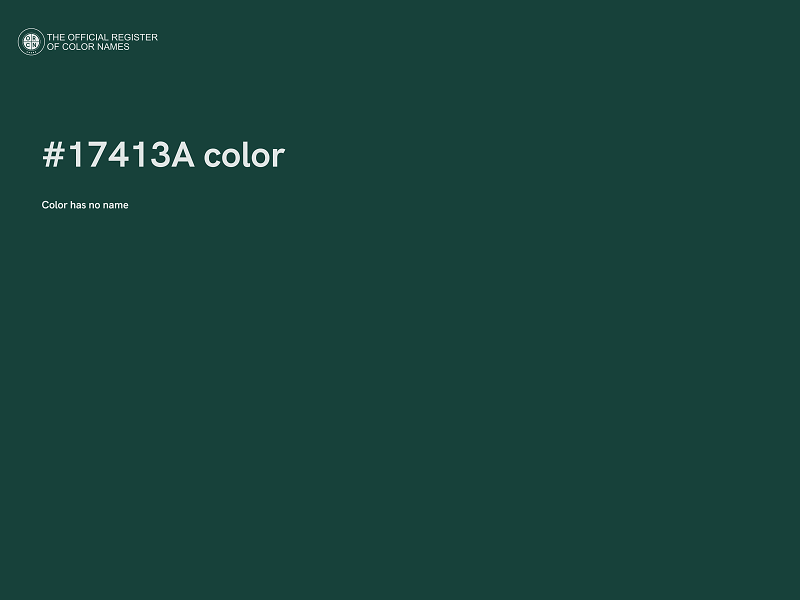 #17413A color image