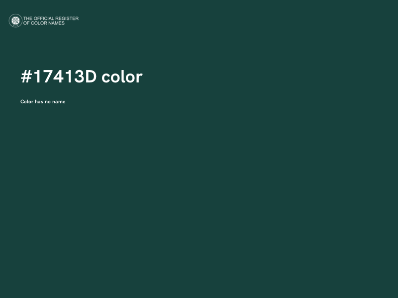 #17413D color image