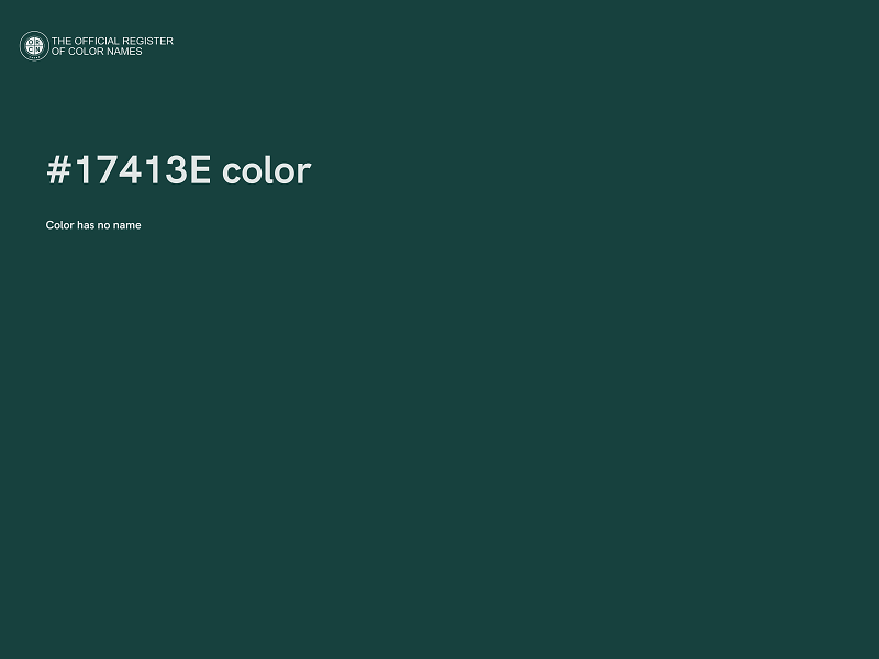 #17413E color image