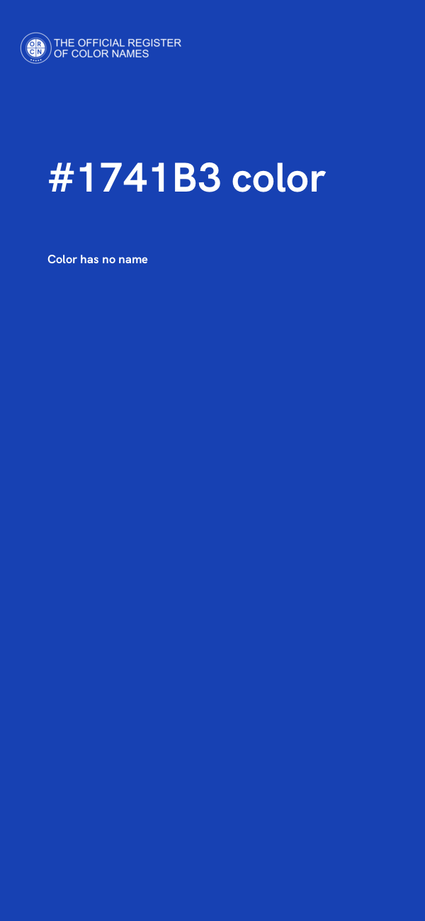 #1741B3 color image