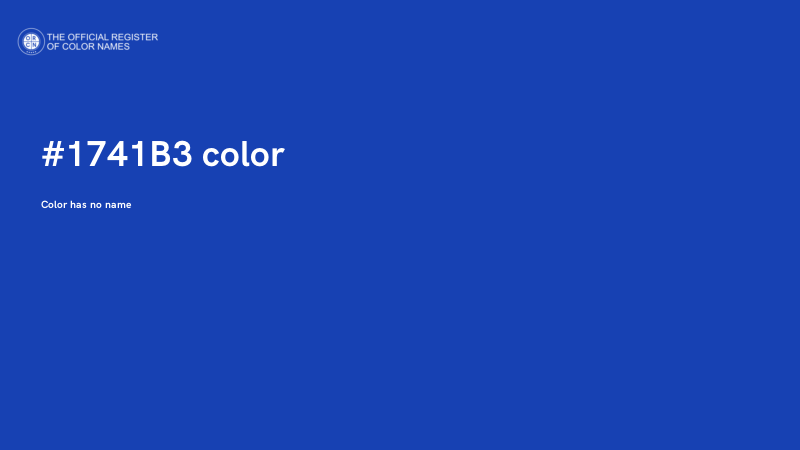 #1741B3 color image