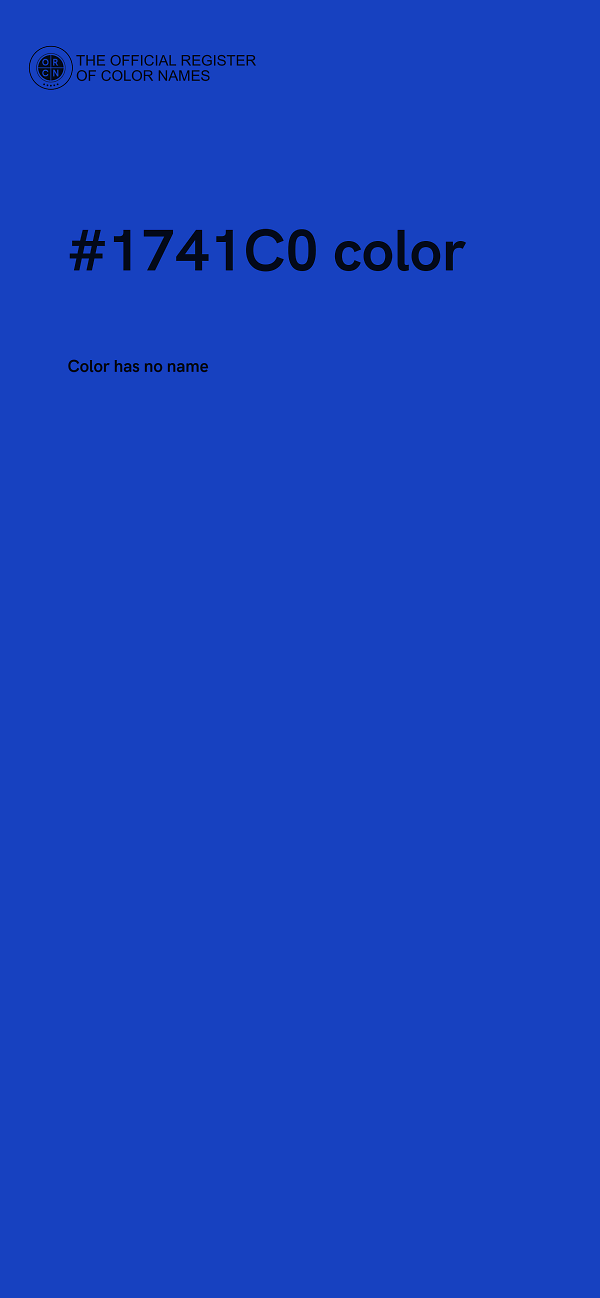 #1741C0 color image