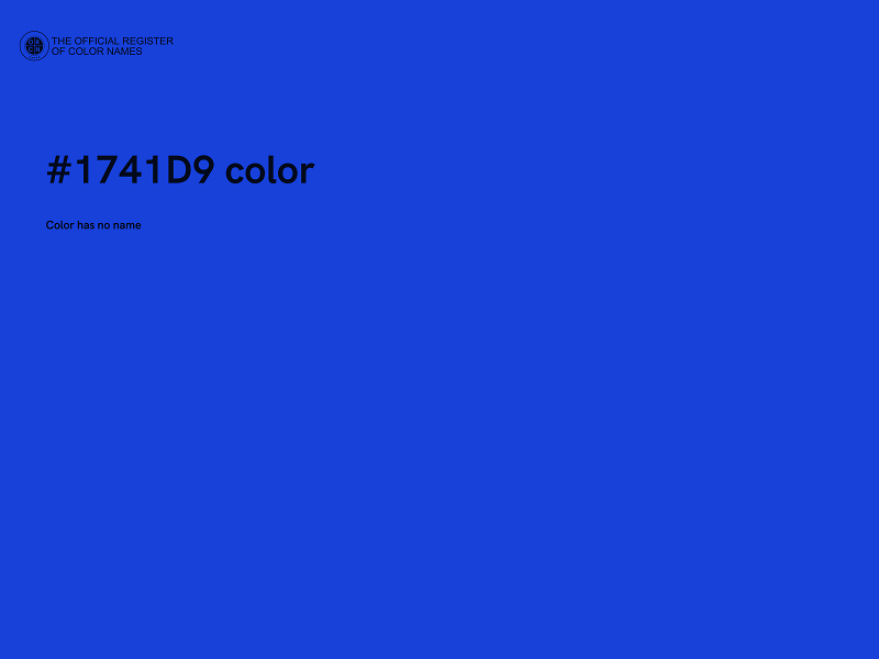 #1741D9 color image