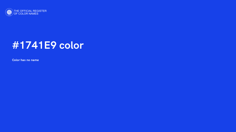 #1741E9 color image