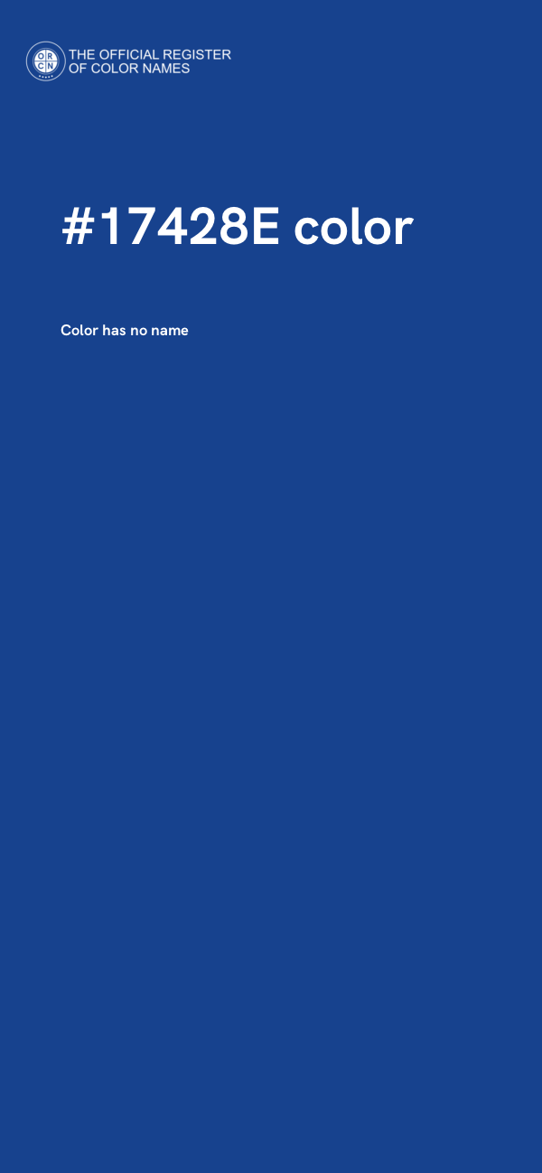 #17428E color image