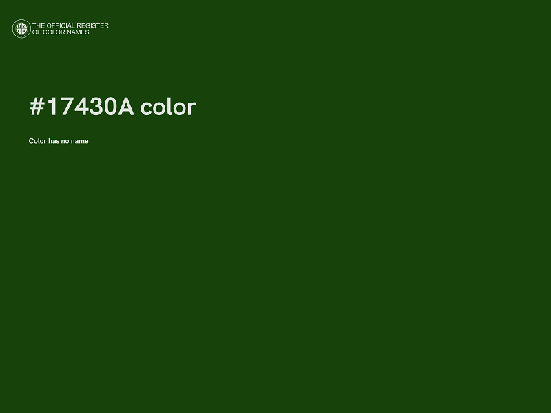 #17430A color image