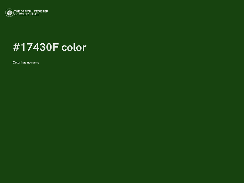 #17430F color image