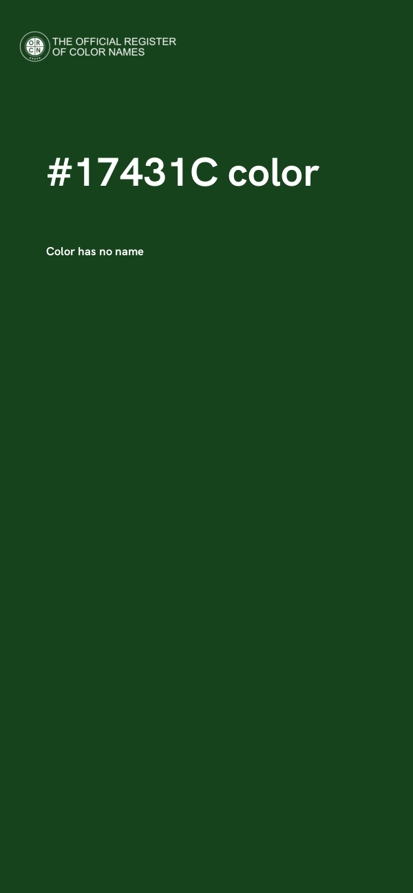 #17431C color image