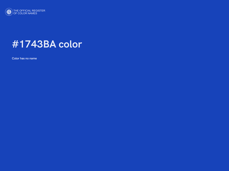 #1743BA color image