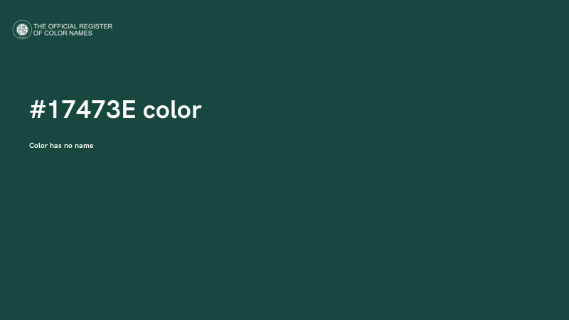 #17473E color image