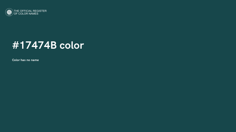 #17474B color image