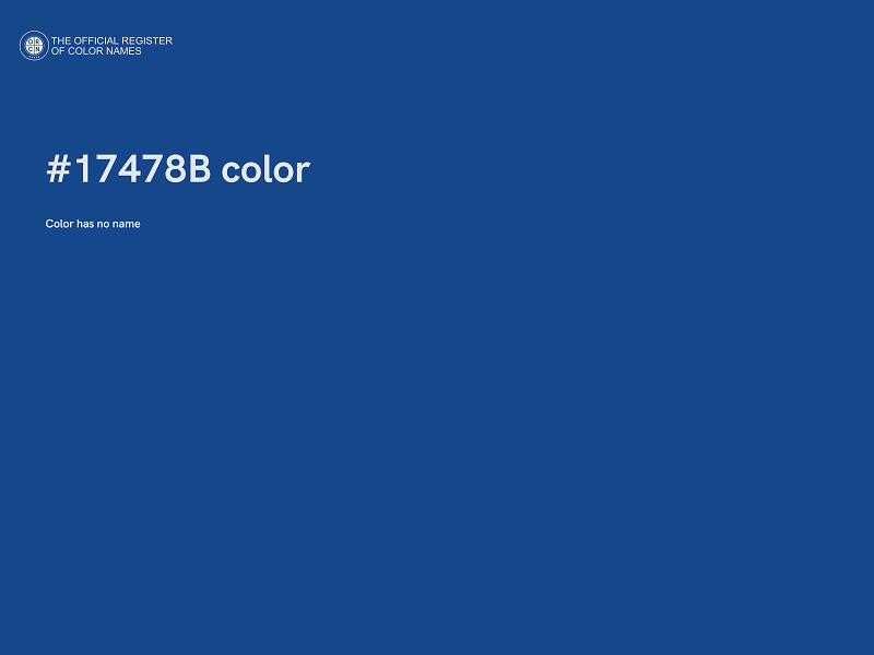 #17478B color image
