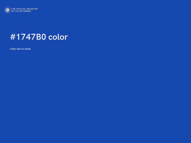 #1747B0 color image
