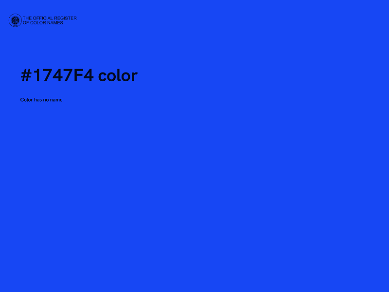 #1747F4 color image