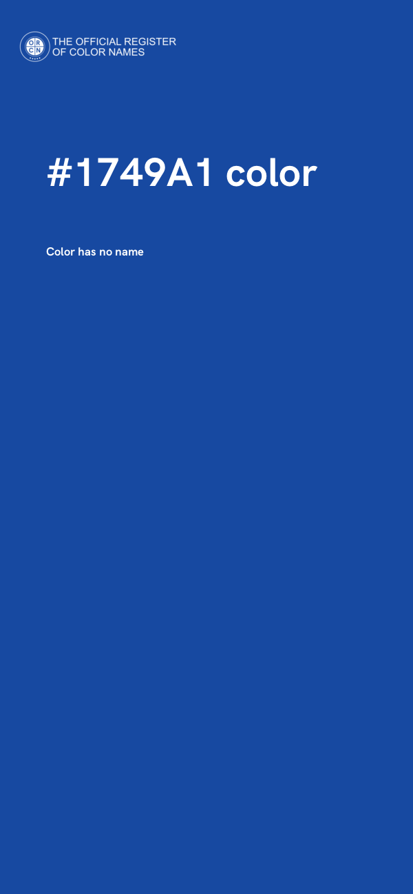 #1749A1 color image