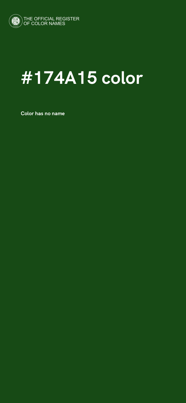 #174A15 color image