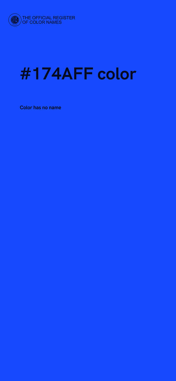 #174AFF color image
