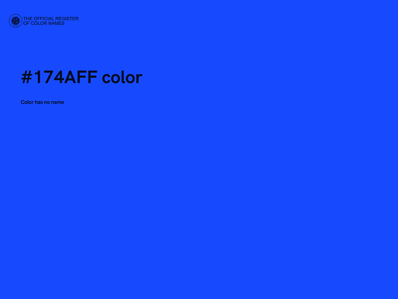 #174AFF color image