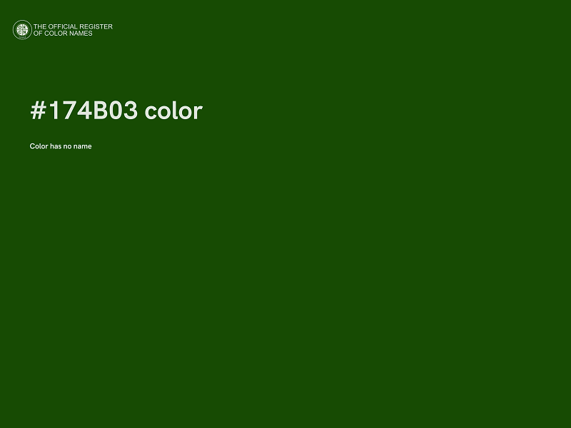 #174B03 color image