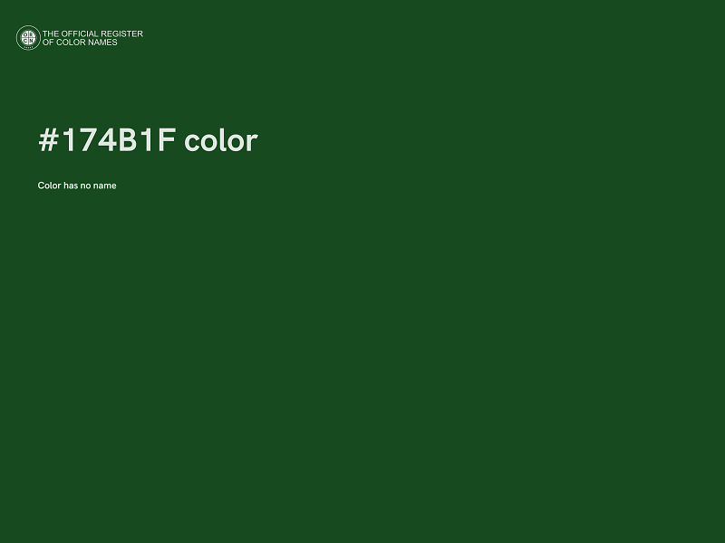 #174B1F color image