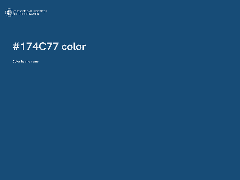 #174C77 color image