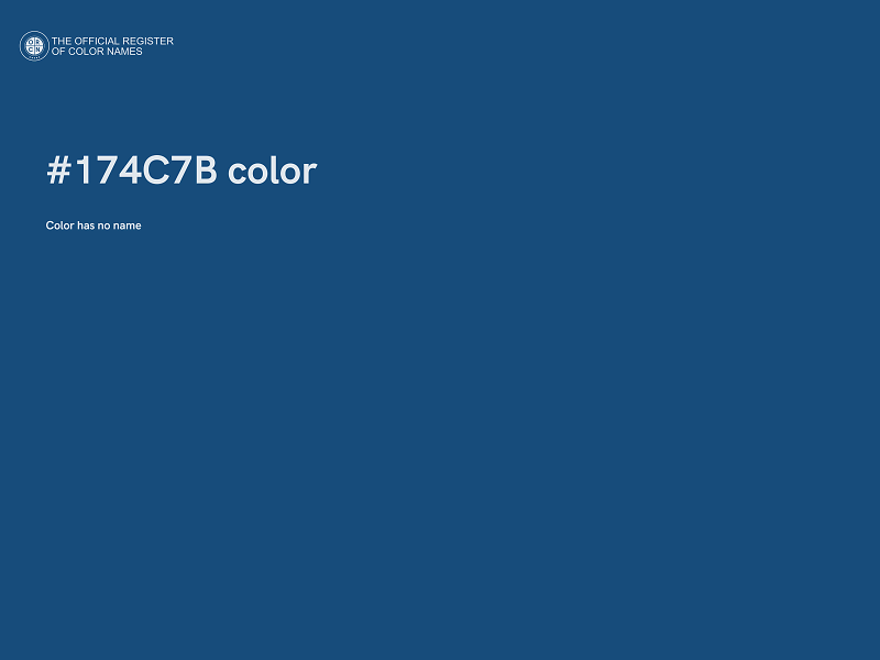 #174C7B color image