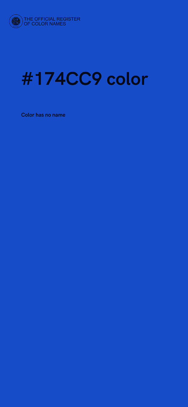 #174CC9 color image