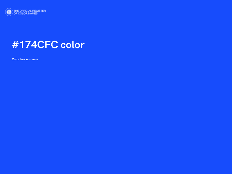 #174CFC color image