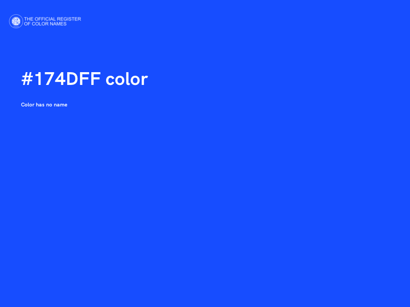#174DFF color image