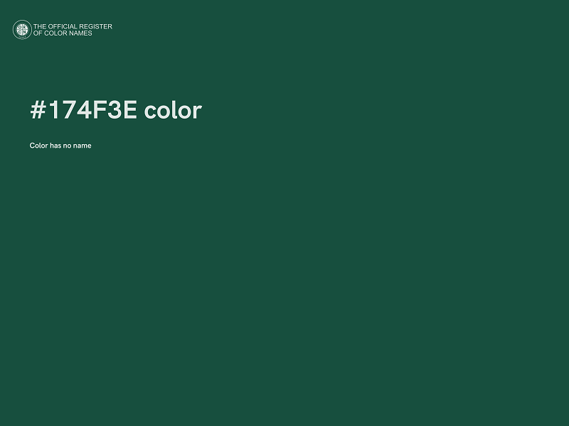 #174F3E color image