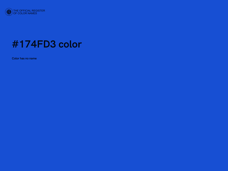 #174FD3 color image