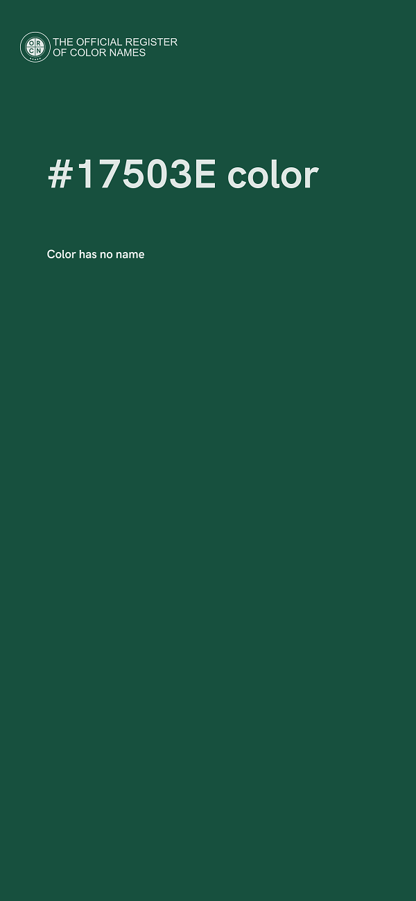 #17503E color image
