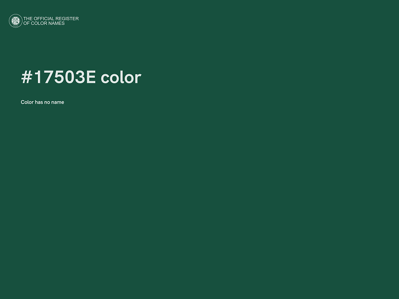 #17503E color image