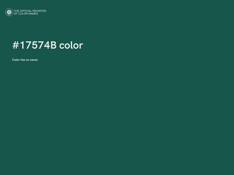 #17574B color image