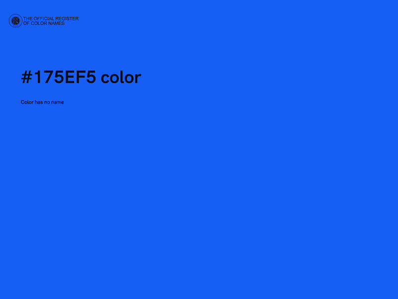 #175EF5 color image